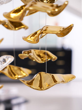Vecarisra Suspension Lampes Art Verre Tidal Luxe