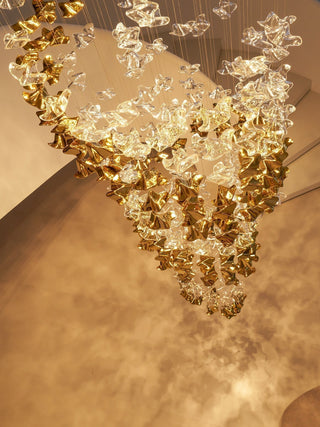 Vecarisra Suspension Lampes Art Verre Tidal Luxe