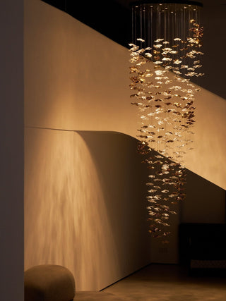 Vecarisra Suspension Lampes Art Verre Tidal Luxe