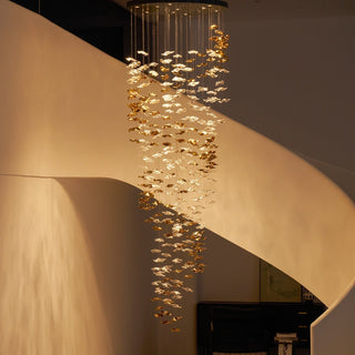 Vecarisra Suspension Lampes Art Verre Tidal Luxe