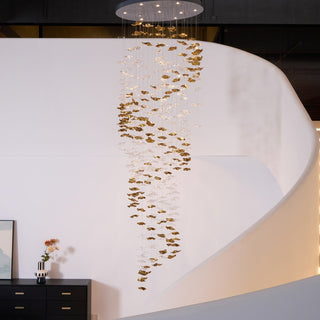 Vecarisra Suspension Lampes Art Verre Tidal Luxe