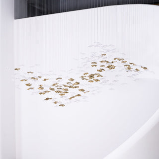 Vecarisra Suspension Lampes Art Verre Tidal Luxe