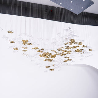 Vecarisra Suspension Lampes Art Verre Tidal Luxe