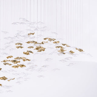 Vecarisra Suspension Lampes Art Verre Tidal Luxe