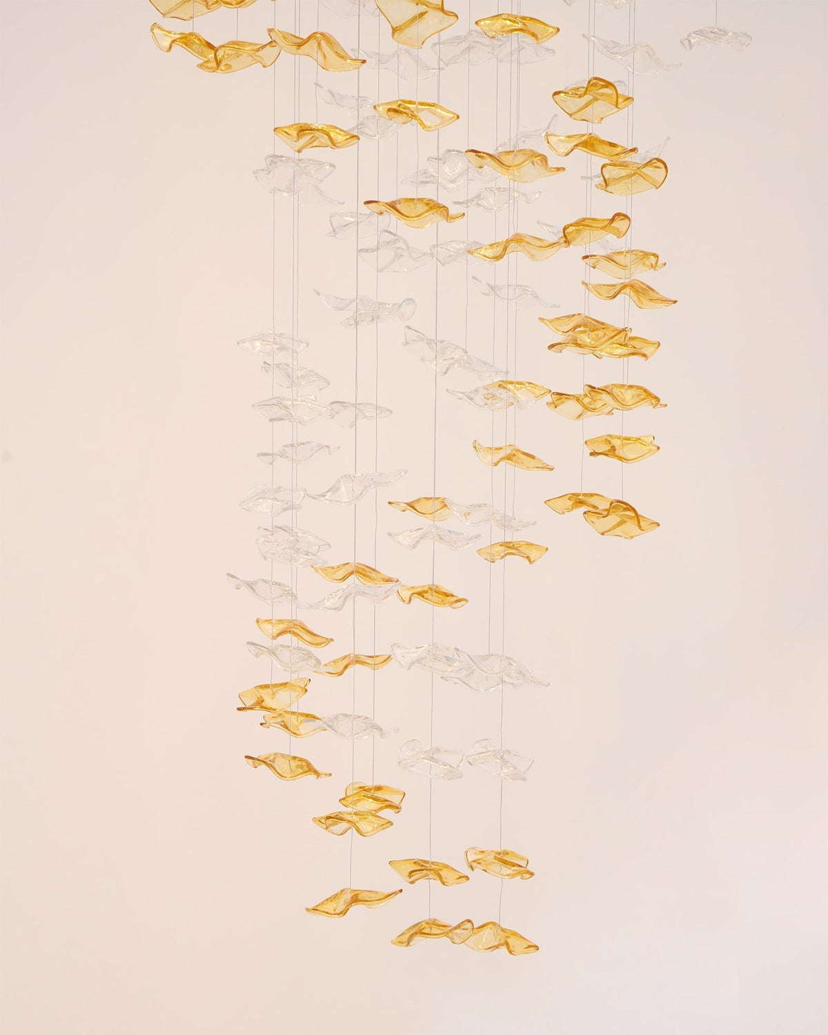 Nephele Lustre Feuille en Cristal