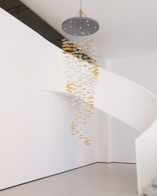 Nephele Lustre Feuille en Cristal