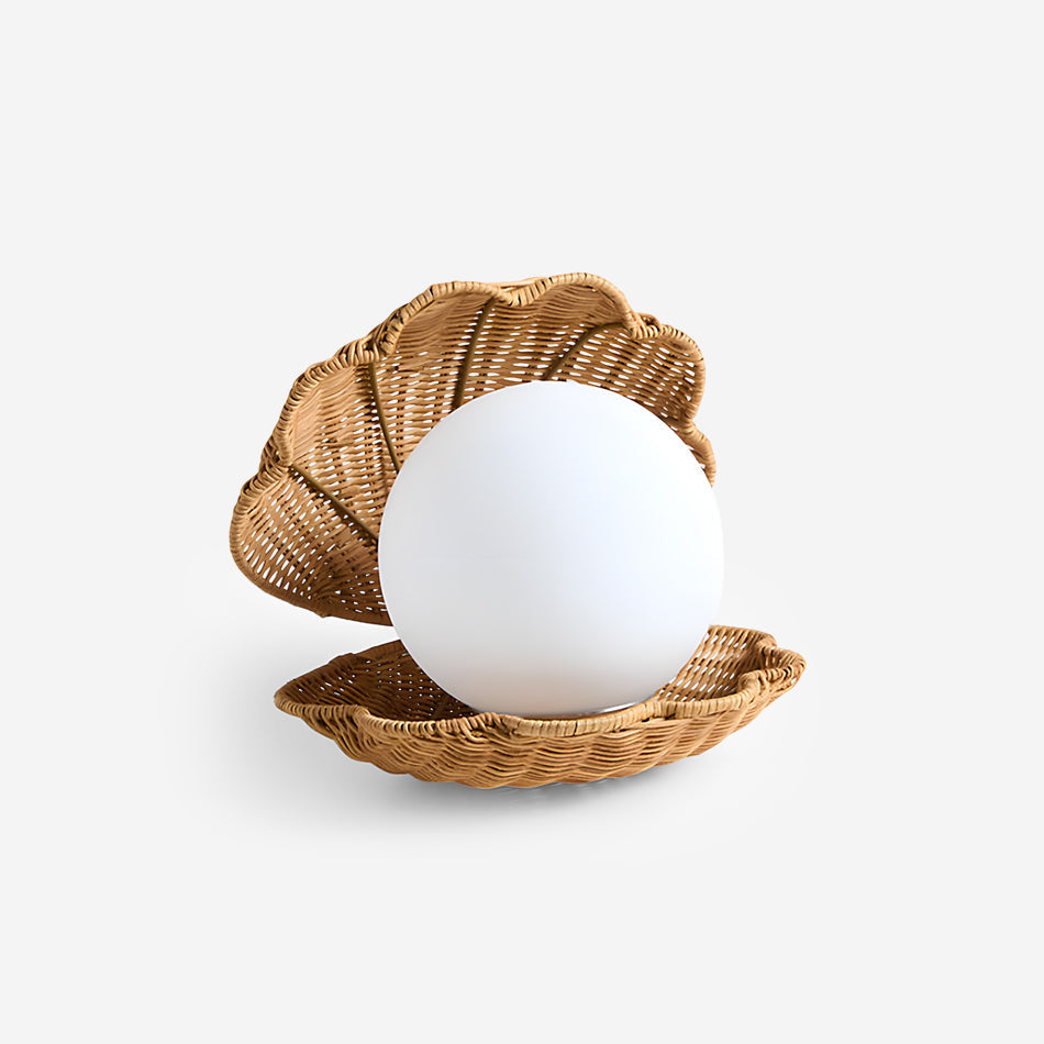 Rivuella Lampe de Table en Coquillage