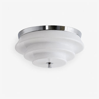 Tiered Glass Ceiling Light-Neutral Decor