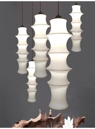 Tiered Column Pendant Light-Neutral Decor