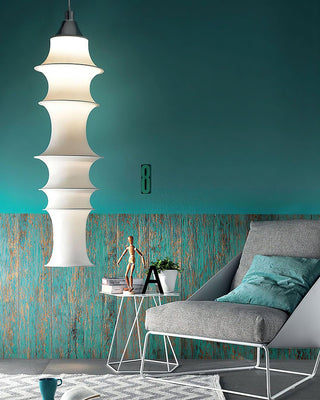 Tiered Column Pendant Light-Neutral Decor