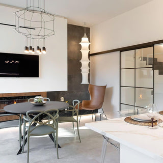Tiered Column Pendant Light-Neutral Decor