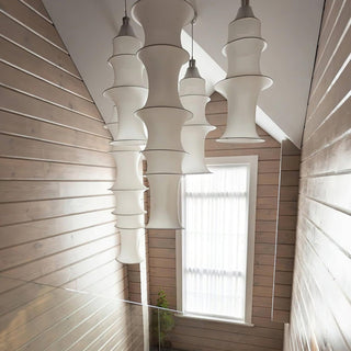 Tiered Column Pendant Light-Neutral Decor