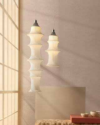 Tiered Column Pendant Light-Neutral Decor