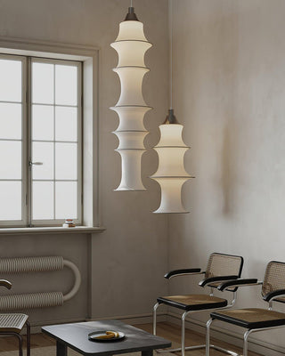 Tiered Column Pendant Light-Neutral Decor