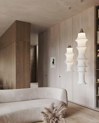 Tiered Column Pendant Light-Neutral Decor