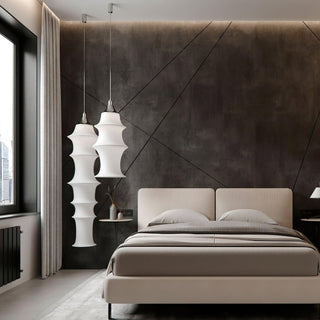 Tiered Column Pendant Light-Neutral Decor