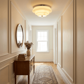 Tiered Glass Ceiling Light-Neutral Decor