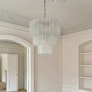 Aurora Lustre en Verre de Luxe