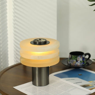 Pryt Lampe de Table en Albâtre Obélisque
