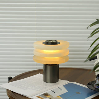 Pryt Lampe de Table en Albâtre Obélisque