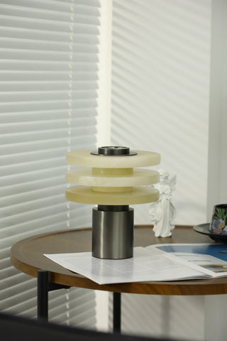 Pryt Lampe de Table en Albâtre Obélisque