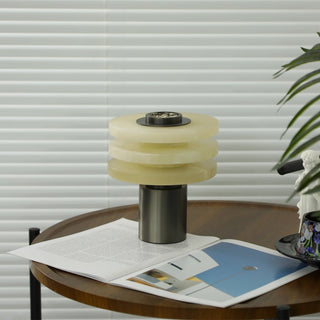 Pryt Lampe de Table en Albâtre Obélisque