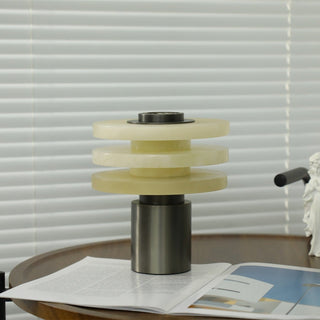 Pryt Lampe de Table en Albâtre Obélisque