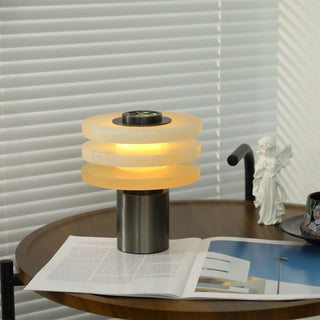 Pryt Lampe de Table en Albâtre Obélisque