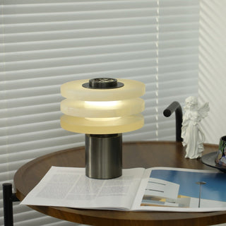 Pryt Lampe de Table en Albâtre Obélisque