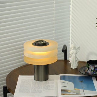 Pryt Lampe de Table en Albâtre Obélisque