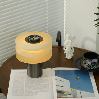 Pryt Lampe de Table en Albâtre Obélisque