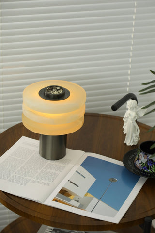 Pryt Lampe de Table en Albâtre Obélisque
