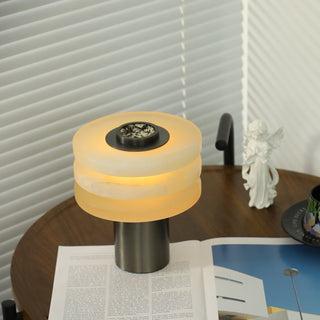Pryt Lampe de Table en Albâtre Obélisque