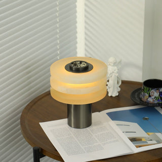 Pryt Lampe de Table en Albâtre Obélisque