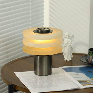 Pryt Lampe de Table en Albâtre Obélisque