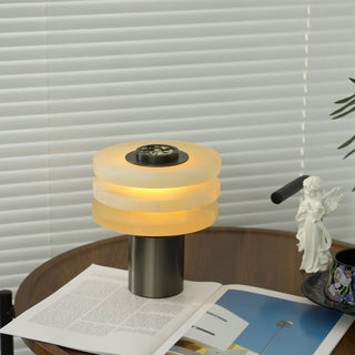 Pryt Lampe de Table en Albâtre Obélisque