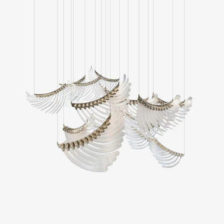Tiered Lustre Palmettes Luxueux Postmoderne