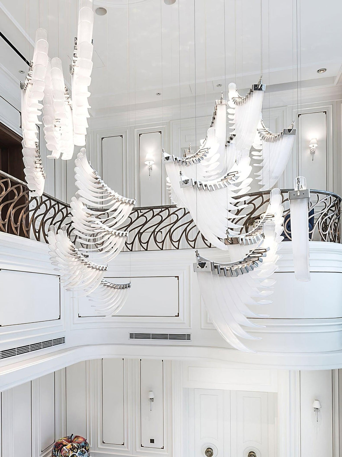 Tiered Lustre Palmettes Luxueux Postmoderne