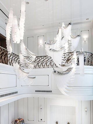 Tiered Lustre Palmettes Luxueux Postmoderne