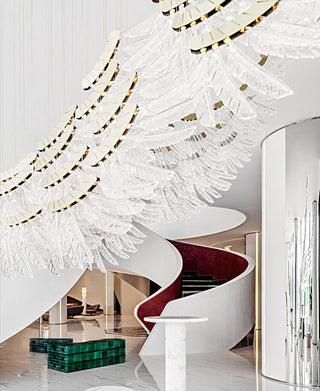 Tiered Lustre Palmettes Luxueux Postmoderne