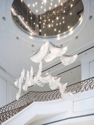 Tiered Lustre Palmettes Luxueux Postmoderne