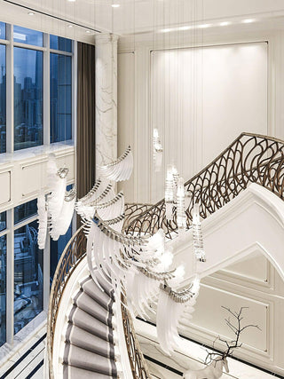 Tiered Lustre Palmettes Luxueux Postmoderne