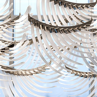 Tiered Lustre Palmettes Luxueux Postmoderne