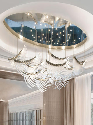 Tiered Lustre Palmettes Luxueux Postmoderne