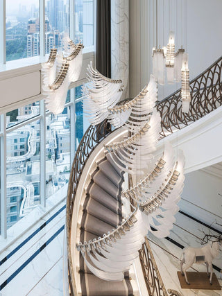 Tiered Lustre Palmettes Luxueux Postmoderne