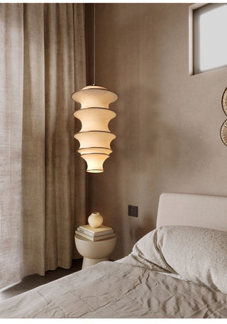 Tiered Wave Pendant Light-Neutral Decor