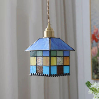 Tiffany Moderne LED Suspension Verre Chambre À Coucher