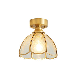 Solara Lumière de Plafond Vintage Florale en Vitrail-Luire