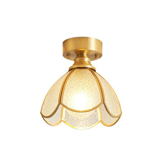 Solara Lumière de Plafond Vintage Florale en Vitrail-Luire
