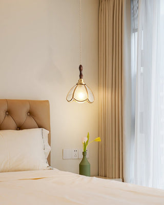 Floraner Suspension Lampe en Laiton et Verre
